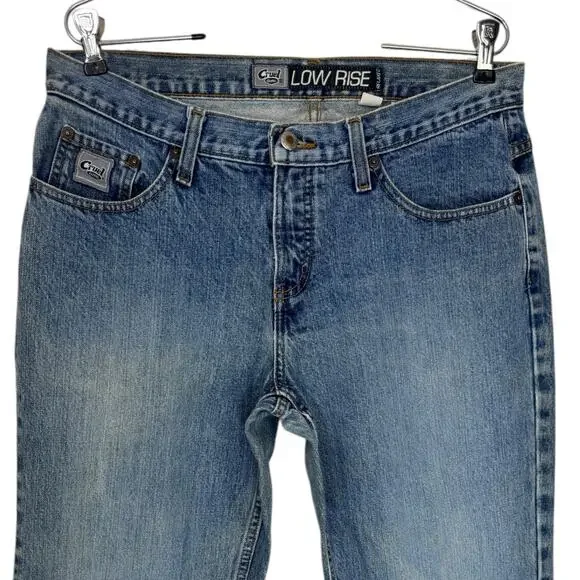 Cruel Girl Low Rise Bootcut Jeans Mid Wash Distressed 13R Rodeo Grunge - Picture 10 of 16